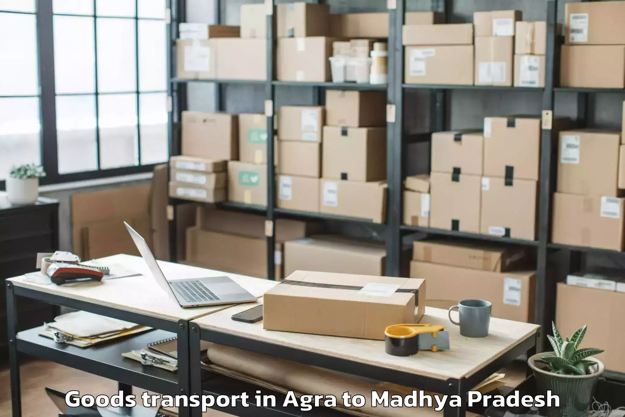 Book Your Agra to Khachrod Goods Transport Today